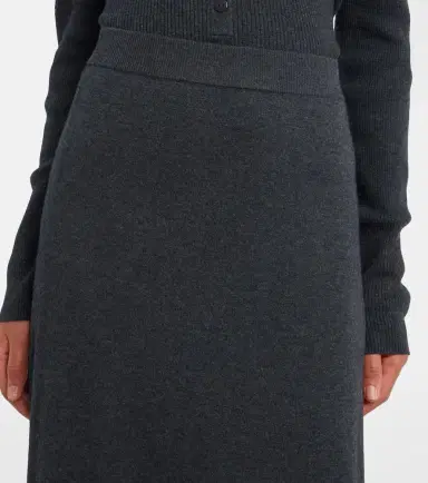 Lisa Yang Adrienne cotton and cashmere midi skirt | Thumbnail 5 Lisa Yang Adrienne cotton and cashmere midi skirt | Thumbnail 5