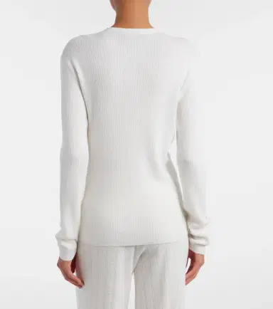 Lisa Yang Airi ribbed-knit cotton and cashmere Henley shirt | Thumbnail 6 Lisa Yang Airi ribbed-knit cotton and cashmere Henley shirt | Thumbnail 6