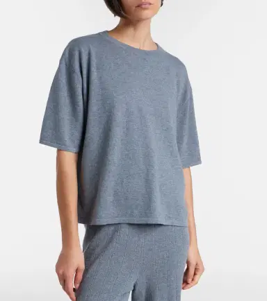Lisa Yang Rubie cotton and cashmere T-shirt | Thumbnail 2 Lisa Yang Rubie cotton and cashmere T-shirt | Thumbnail 2