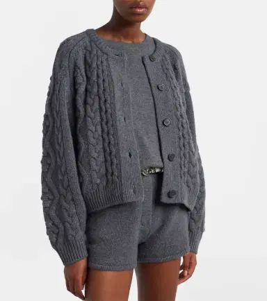 Lisa Yang Winroe cable-knit cashmere cardigan | Thumbnail 4