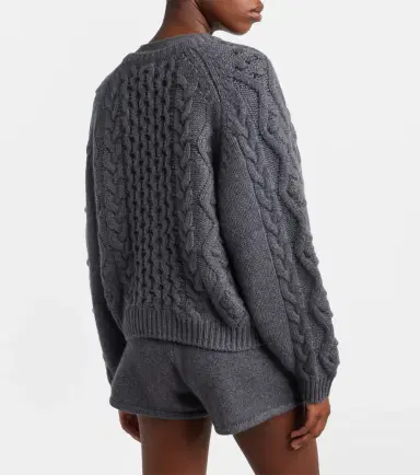 Lisa Yang Winroe cable-knit cashmere cardigan | Thumbnail 5