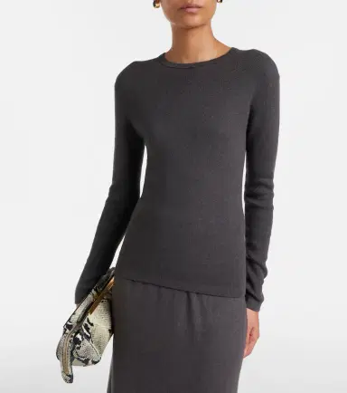Lisa Yang Vivian cotton and cashmere sweater | Thumbnail 4