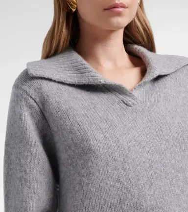 Lisa Yang Lailai cashmere and silk polo sweater | Thumbnail 2