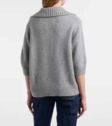 Lisa Yang Lailai cashmere and silk polo sweater | Thumbnail 3