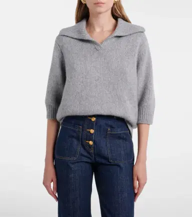 Lisa Yang Lailai cashmere and silk polo sweater | Thumbnail 6