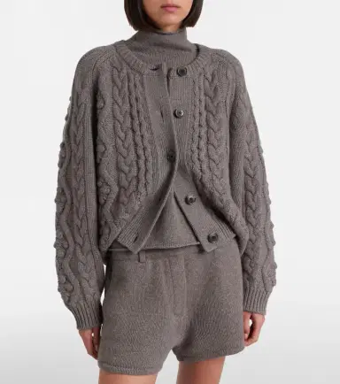 Lisa Yang Winroe cable-knit cashmere cardigan | Thumbnail 2