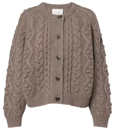 Lisa Yang Winroe cable-knit cashmere cardigan | Thumbnail 1