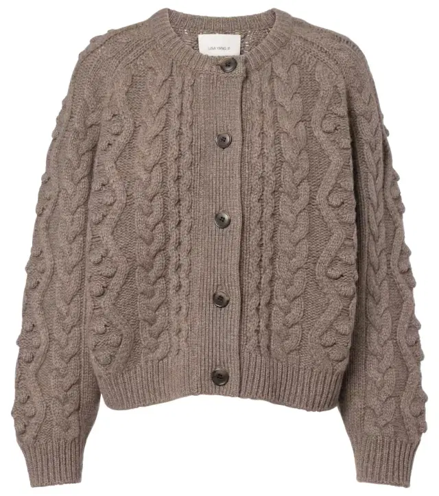 Lisa Yang Winroe cable-knit cashmere cardigan