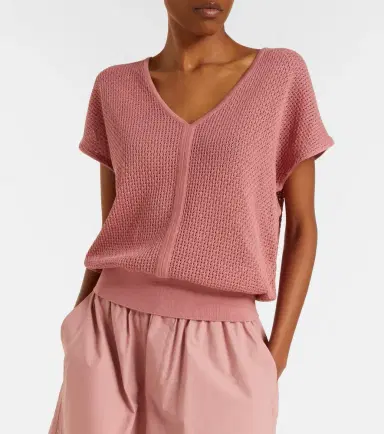 Varley Ashford open-knit cotton top | Thumbnail 2
