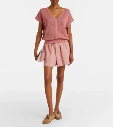 Varley Ashford open-knit cotton top | Thumbnail 3