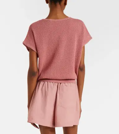 Varley Ashford open-knit cotton top | Thumbnail 4