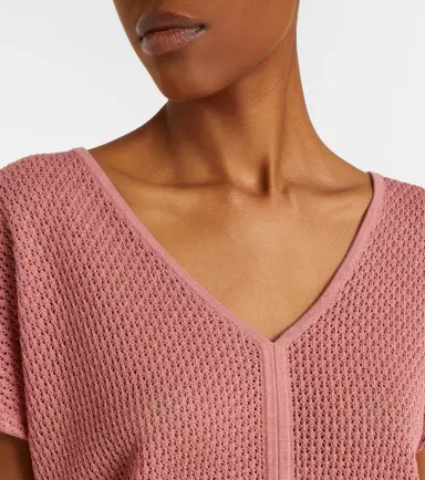 Varley Ashford open-knit cotton top | Thumbnail 5