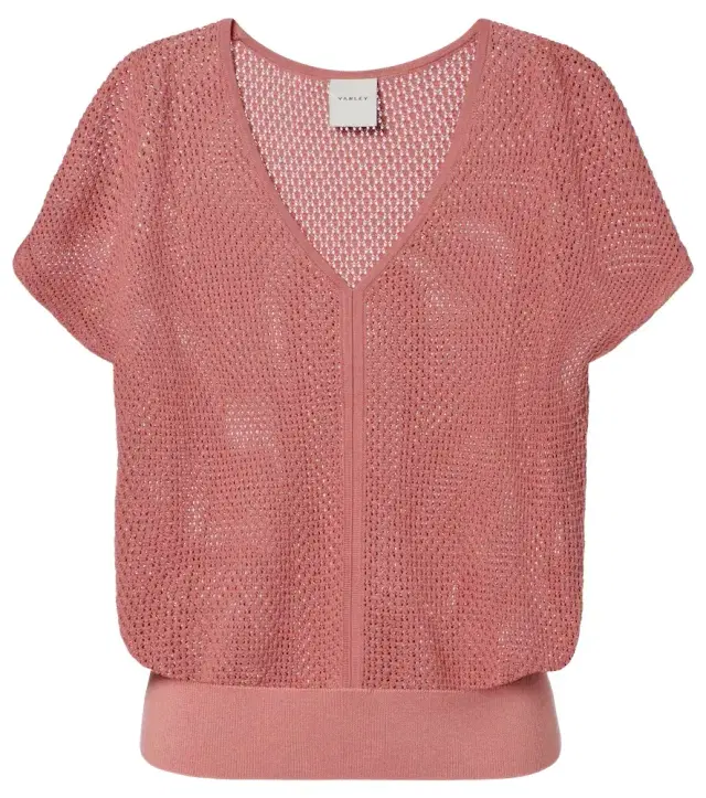 Varley Ashford open-knit cotton top
