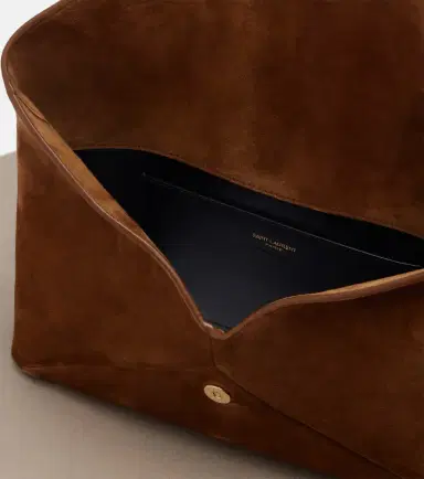 Saint Laurent Cassandre suede pouch | Thumbnail 3