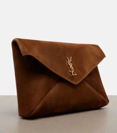 Saint Laurent Cassandre suede pouch | Thumbnail 4