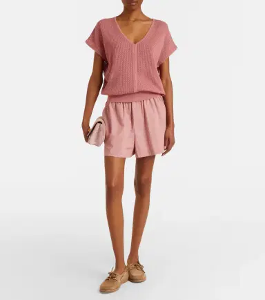 Varley Morales cotton poplin shorts | Thumbnail 4