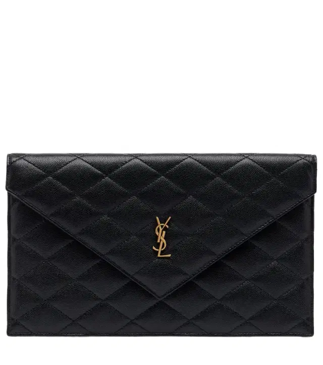 Saint Laurent Paris leather clutch
