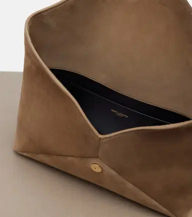 Saint Laurent Cassandre suede pouch | Thumbnail 2 Saint Laurent Cassandre suede pouch | Thumbnail 2