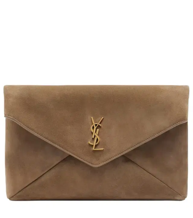 Saint Laurent Cassandre suede pouch