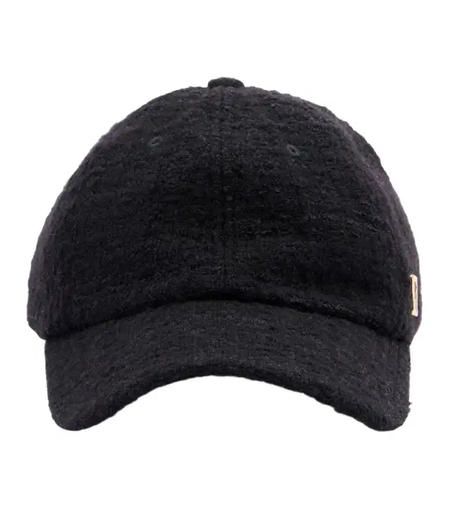 Wool tweed baseball cap