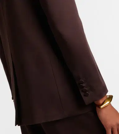 Max Mara Arca double-breasted satin blazer | Thumbnail 4 Max Mara Arca double-breasted satin blazer | Thumbnail 4