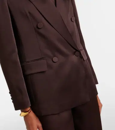 Max Mara Arca double-breasted satin blazer | Thumbnail 7 Max Mara Arca double-breasted satin blazer | Thumbnail 7
