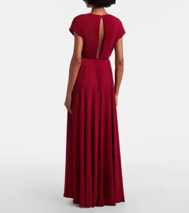 Max Mara Elegante plissé georgette gown | Thumbnail 3