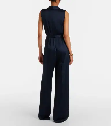 Max Mara Elegante belted satin jumpsuit | Thumbnail 5