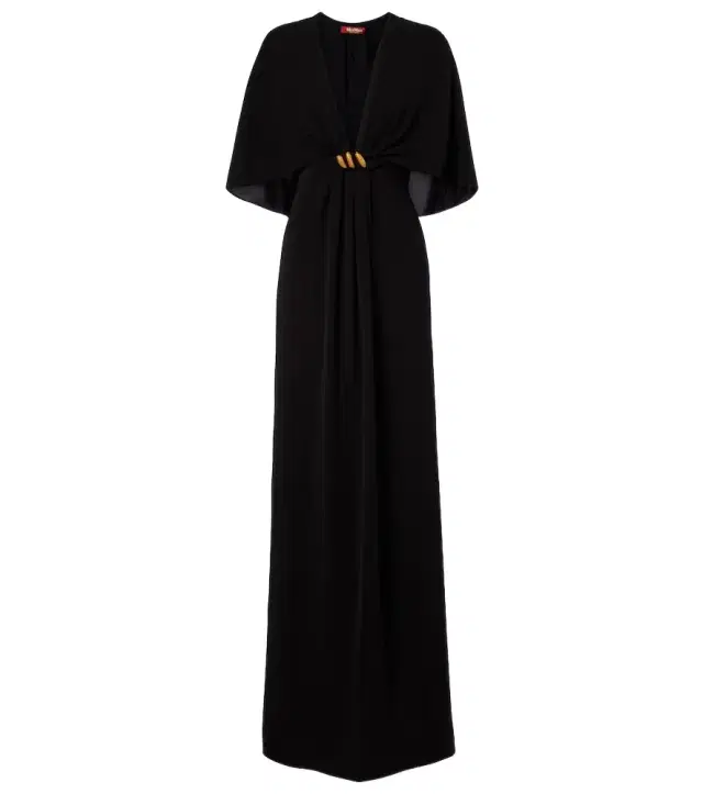 Max Mara Elegante caped cady gown