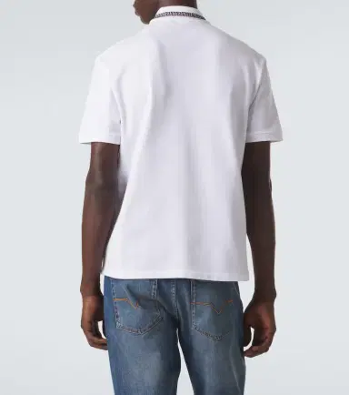 Versace Greca cotton piqué polo shirt | Thumbnail 2 Versace Greca cotton piqué polo shirt | Thumbnail 2