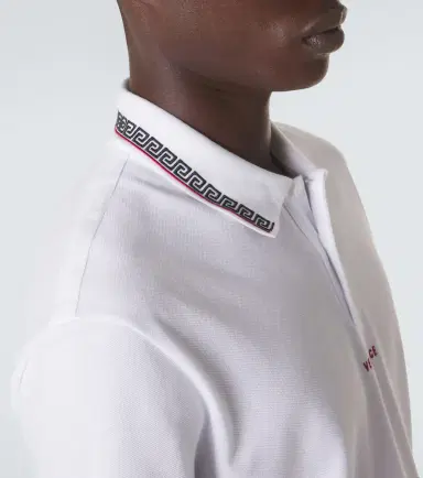 Versace Greca cotton piqué polo shirt | Thumbnail 5 Versace Greca cotton piqué polo shirt | Thumbnail 5