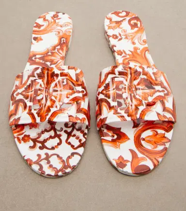 Dolce & Gabbana Majolica DG rubber slides | Thumbnail 4