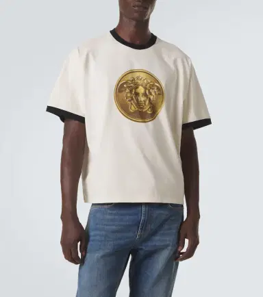 Versace Medusa cotton jersey T-shirt | Thumbnail 4