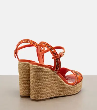 Dolce & Gabbana Embroidered floral espadrille wedges | Thumbnail 2
