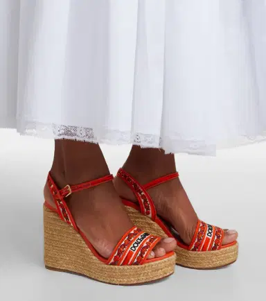 Dolce & Gabbana Embroidered floral espadrille wedges | Thumbnail 6