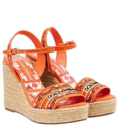 Dolce & Gabbana Embroidered floral espadrille wedges | Thumbnail 1