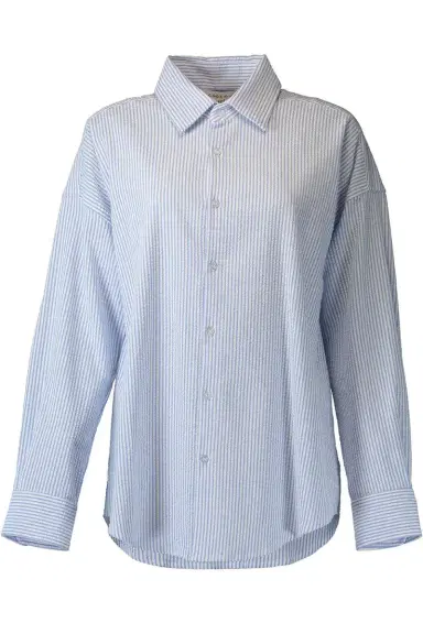 The Lady & The Sailor x Marissa Collections Sunday Shirt - Blue White | Thumbnail 1