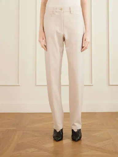 Khaite Callum Stretch Wool And Cashmere-blend Straight-leg Pants | Thumbnail 3 Khaite Callum Stretch Wool And Cashmere-blend Straight-leg Pants | Thumbnail 3