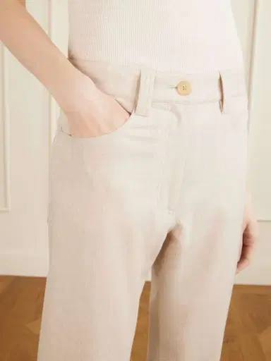 Khaite Callum Stretch Wool And Cashmere-blend Straight-leg Pants | Thumbnail 5 Khaite Callum Stretch Wool And Cashmere-blend Straight-leg Pants | Thumbnail 5