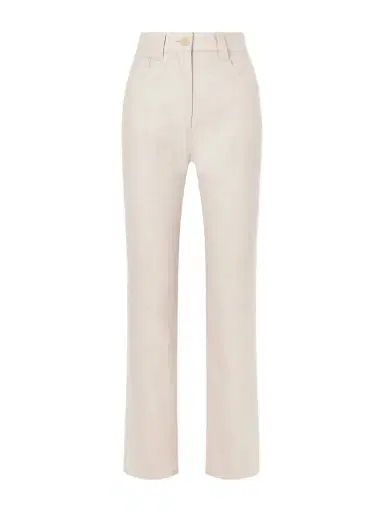 Khaite Callum Stretch Wool And Cashmere-blend Straight-leg Pants | Thumbnail 1 Khaite Callum Stretch Wool And Cashmere-blend Straight-leg Pants | Thumbnail 1
