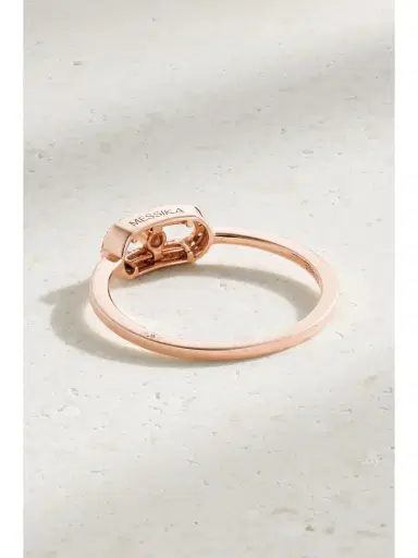 Messika Move Uno 18-karat Rose Gold Diamond Ring | Thumbnail 3 Messika Move Uno 18-karat Rose Gold Diamond Ring | Thumbnail 3