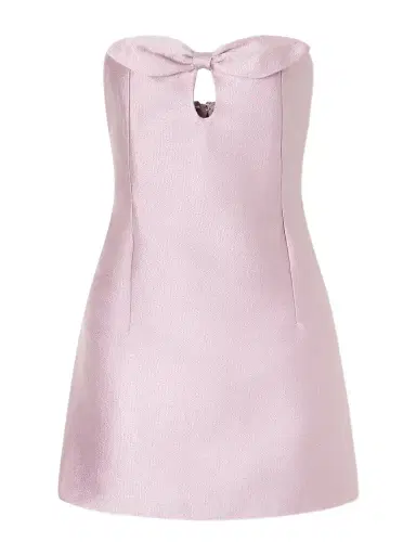 BERNADETTE Charlotte Strapless Bow-detailed Satin Mini Dress | Thumbnail 1