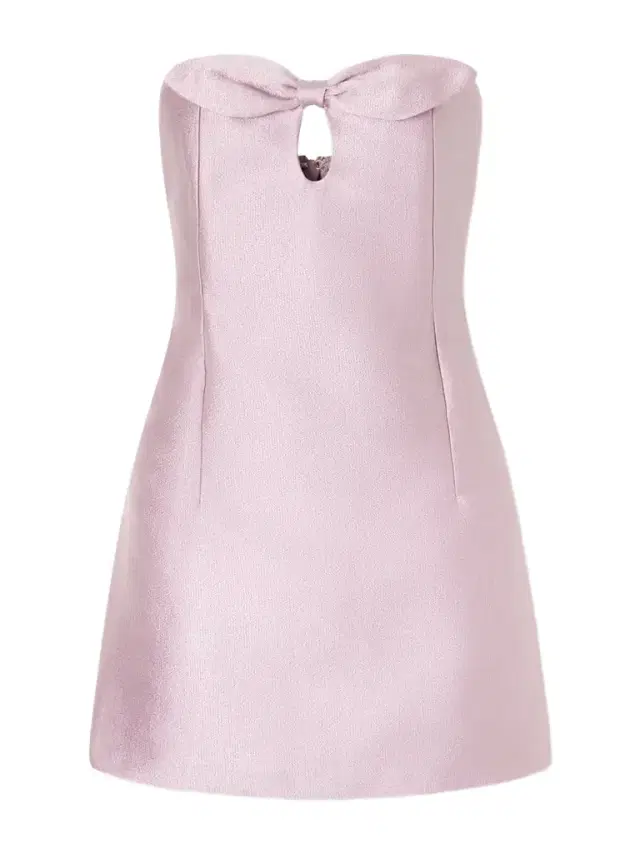 BERNADETTE Charlotte Strapless Bow-detailed Satin Mini Dress