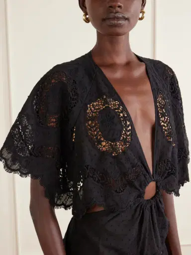 Johanna Ortiz Paradise Broderie Anglaise Cotton Mini Dress | Thumbnail 4 Johanna Ortiz Paradise Broderie Anglaise Cotton Mini Dress | Thumbnail 4