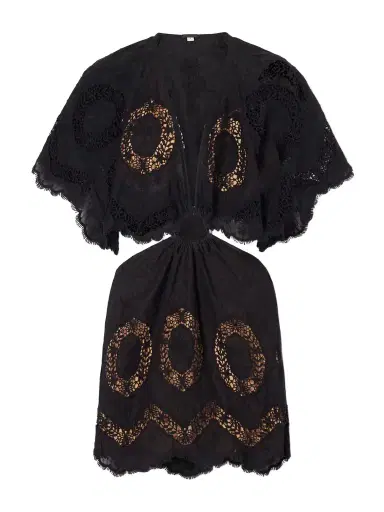 Johanna Ortiz Paradise Broderie Anglaise Cotton Mini Dress | Thumbnail 1 Johanna Ortiz Paradise Broderie Anglaise Cotton Mini Dress | Thumbnail 1
