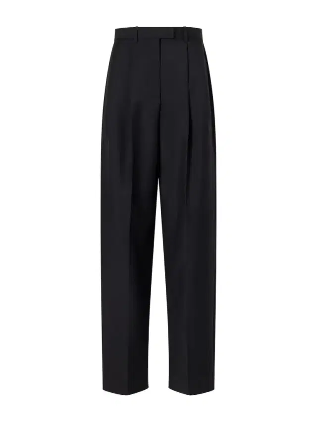 Pleated Wool And Mohair-blend Wide-leg Pants