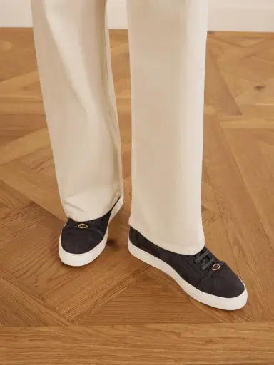 Jennifer Chamandi Embellished Suede Sneakers | Thumbnail 2 Jennifer Chamandi Embellished Suede Sneakers | Thumbnail 2