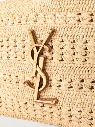 Saint Laurent Icare Medium Logo-appliquéd Raffia Tote | Thumbnail 6 Saint Laurent Icare Medium Logo-appliquéd Raffia Tote | Thumbnail 6