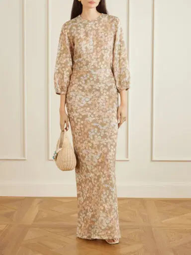 BERNADETTE Berna Floral-print Linen Maxi Dress | Thumbnail 2