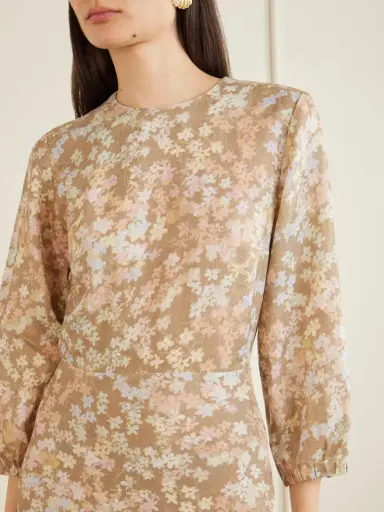 BERNADETTE Berna Floral-print Linen Maxi Dress | Thumbnail 4